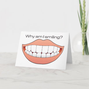 Carte d'anniversaire humoristique de grand sourire