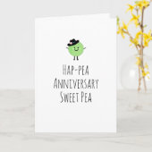 Carte d'anniversaire humoristique doux pois doux (Fleur jaune)