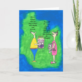 Carte D'Anniversaire Humoristique Lady Avec Des Fo