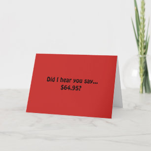 Carte d'anniversaire humoristique Medicare rouge 6