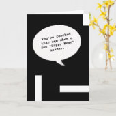 Carte d'anniversaire humoristique pour 60 ans Happ (Fleur jaune)