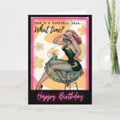 Carte d'anniversaire humoristique pour femme Meill (Devant)