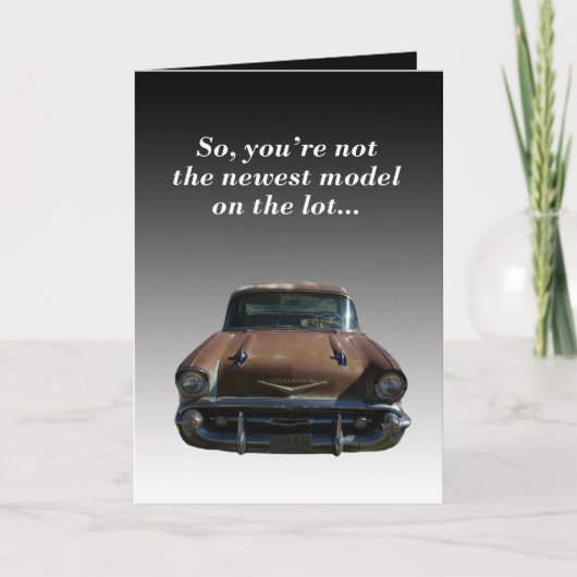 carte d'anniversaire humoristique pour tous (Devant)