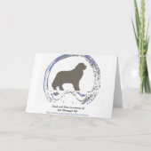 Carte d'anniversaire humour de chien (Dos)