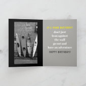 Carte d'anniversaire humour kayaks photographie (Intérieur)