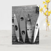 Carte d'anniversaire humour kayaks photographie (Fleur jaune)