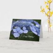 Carte d'anniversaire Hydrangea (Fleur jaune)