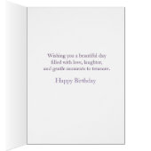 Carte d'anniversaire Hydrangea | Carte florale vio (Intérieur (Droit))