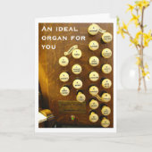 Carte d'anniversaire idéale d'organe (Fleur jaune)