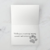 Carte d'anniversaire illustrée Bichon Frise (Intérieur)