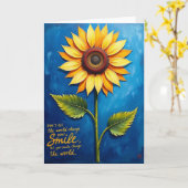 Carte d'anniversaire Impasto Bloom (Fleur jaune)