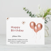 Carte d'anniversaire imprimable (Debout devant)