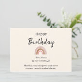 Carte d'anniversaire imprimable (Debout devant)