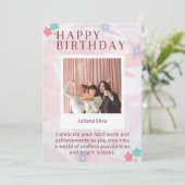 Carte d'anniversaire imprimable (Debout devant)