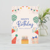 carte d'anniversaire imprimable - accueil d'annive (Debout devant)