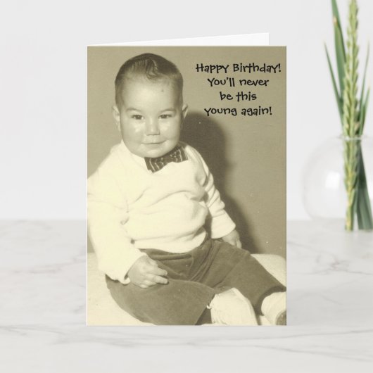 Carte d'anniversaire imprimée ou numérique mignonn (Devant)