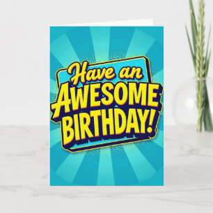 Carte d'anniversaire incroyable et vive