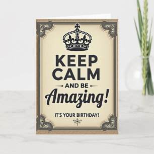 Carte d'anniversaire incroyable vintage