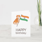 Carte d'anniversaire indienne (Devant)