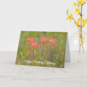 Carte d'anniversaire indienne Paintbrush Fleur sau (Fleur jaune)