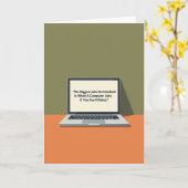 Carte d'anniversaire informatique douce (Fleur jaune)