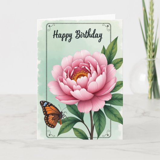 Carte d'anniversaire Insect Bloom (Devant)