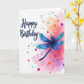 Carte d'anniversaire Insecte Mignon (Fleur jaune)