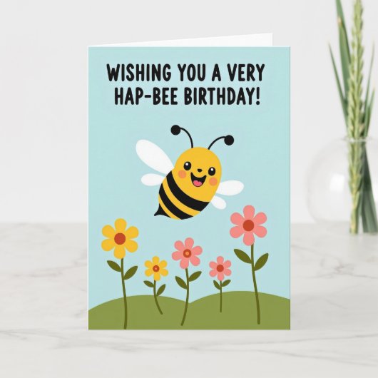 Carte d'anniversaire Insecte Suave (Devant)