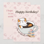 Carte d'anniversaire Inside Cat Spa (Devant / Derrière)