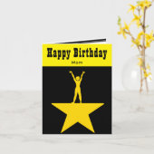 Carte d'anniversaire inspirée de la feuille de jeu (Fleur jaune)