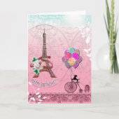 Carte d'anniversaire inspirée de Paris (Devant)