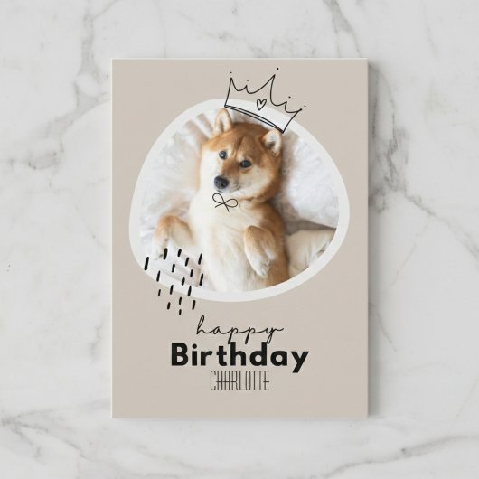 Carte d'anniversaire inspirée de Shiba Inu
