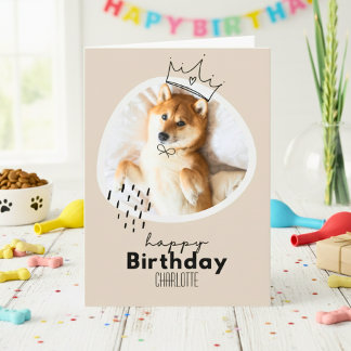 Carte d'anniversaire inspirée de Shiba Inu