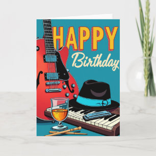 Carte d'anniversaire Instruments de musique