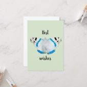 carte d'anniversaire inversée papillon (Devant/Arrière en situation)