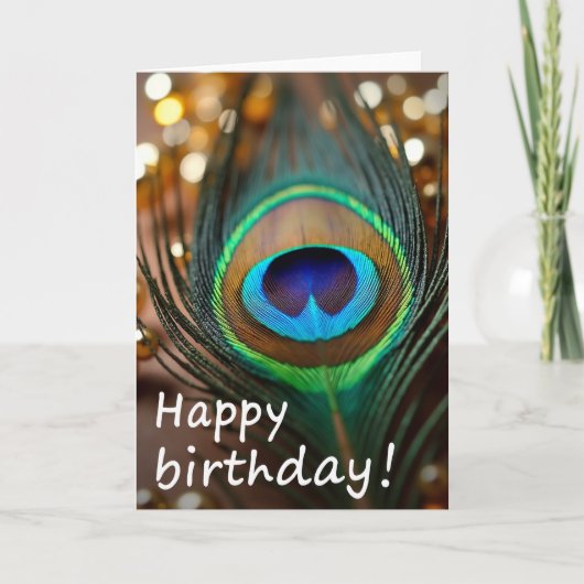 Carte d'anniversaire iridescente (Devant)
