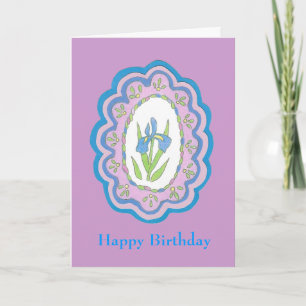 Carte d'anniversaire Iris