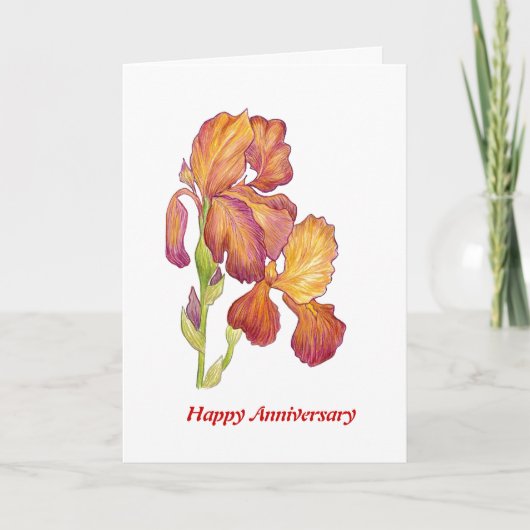 Carte d'anniversaire Iris (Devant)