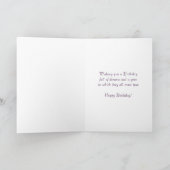 Carte d'anniversaire Iris Watercolor (Intérieur)