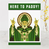 Carte d'anniversaire irlandaise drôle (Fleur jaune)