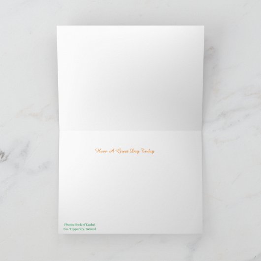 Carte d'anniversaire Irlande (Intérieur)