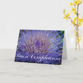 Carte d'anniversaire italienne (Fleur jaune)