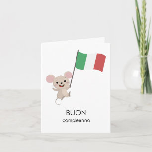 Carte d'anniversaire italienne - Buon compleanno