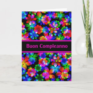 Carte d'anniversaire italienne de Buon Compleanno