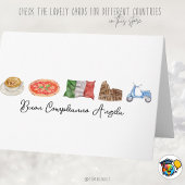 Carte d'anniversaire italienne joyeuse, Buon Compl