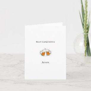 Carte d'anniversaire italienne, Joyeux Anniversair
