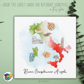 Carte d'anniversaire italienne Joyeux anniversaire