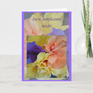 Carte d'anniversaire italienne pour maman
