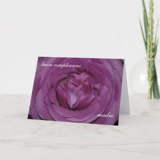 Carte d'anniversaire italienne pour mère