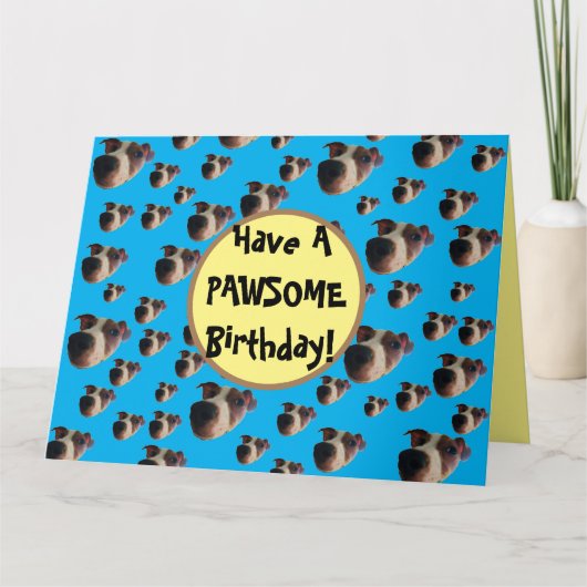 Carte d'anniversaire Jack Russell (Devant)